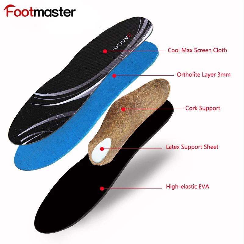 FootMaster строгие плоские Стельки ортопедические арки поддерживающие вставки