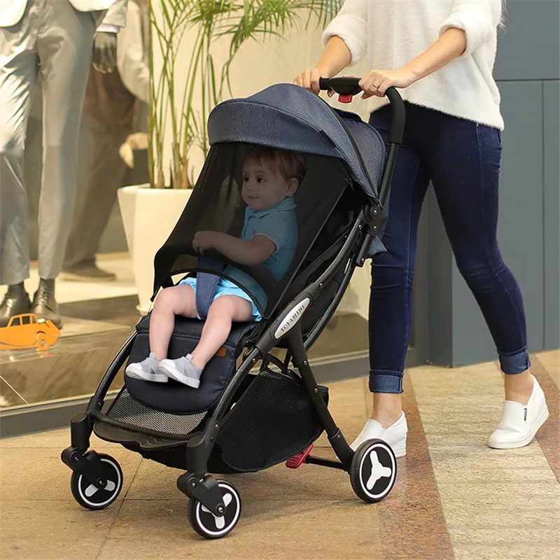 

Baby Stroller Portable Umbrella Trolley Folding Baby Carriage 2 in 1 Lightweight Travelling Pram Plane