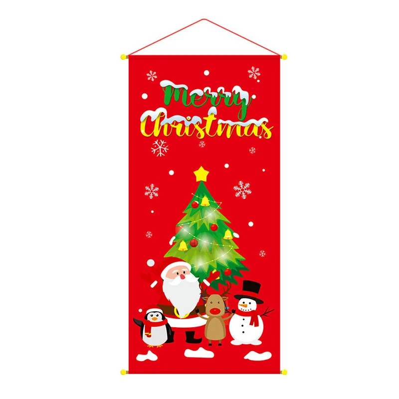 Lychee двухсторонние садовые флаги серии Merry Christmas льняные баннеры вечерние баннеры флаги DIY праздничные украшения аксессуары - Цвет: 5