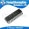 5 uds TM1637 DIP-20 1637 DIP DIP20 SOP-20 SMD circuito integrado IC tubo Digital LED conductor chip ► Foto 2/4