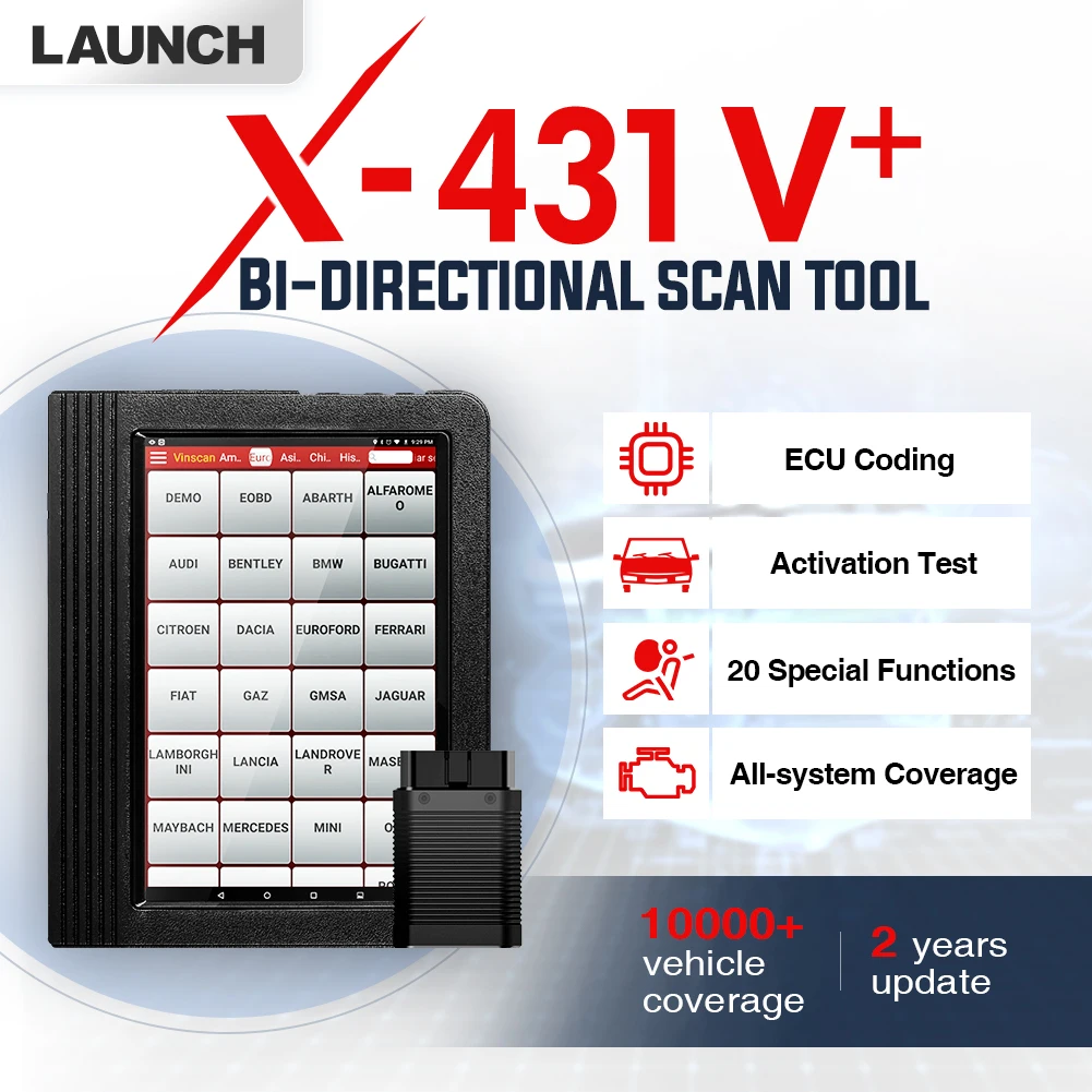 Launch X431 V + plus 10 &quotV4.0 диагностический инструмент obd2 сканер глобальная версия