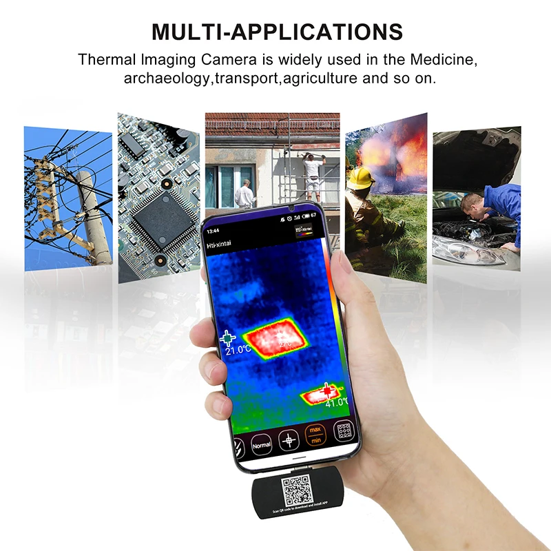 Тепловизор Chranto для телефонов Android тепловизор обнаружения Тип C детектор|Машины