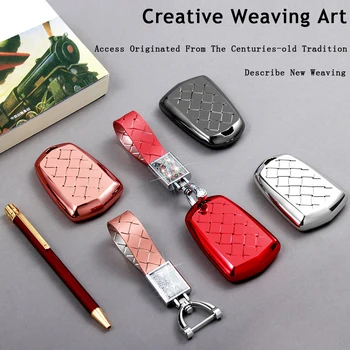 

Car Key Case For Cadillac Escalade ESV XTS ATS CTS SRX CT6 ATS-L XT5 DTS STS ELR CT5 XT6 Remote keyFob Cover Protect Set Shell