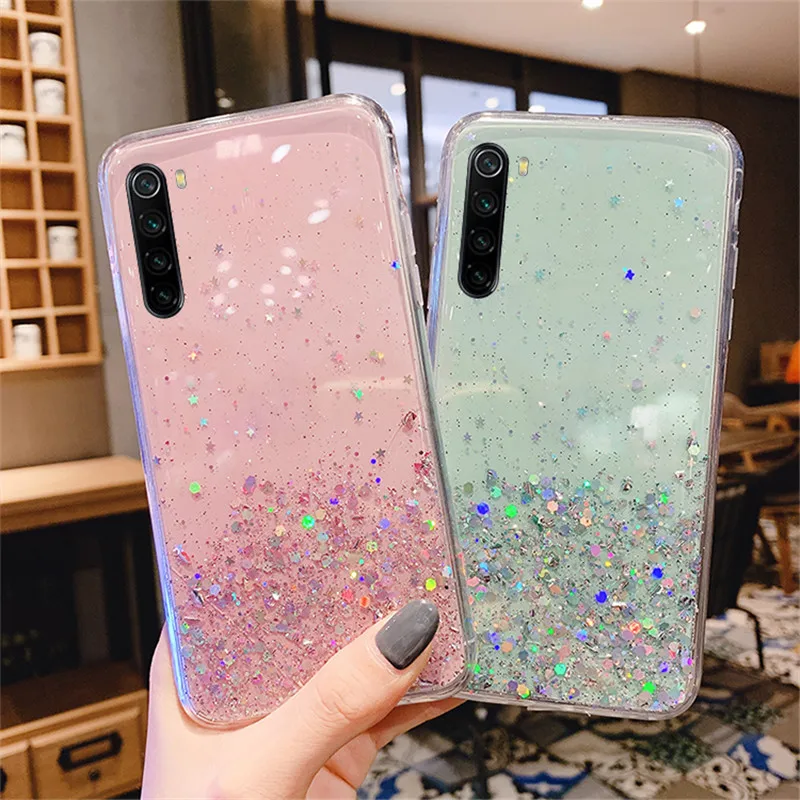 Luxury Glitter Star Case For Huawei Nova 5 5i Pro 4 4E 3 3i 3E P20 P30 Lite Mate 20 30 Y5 Y6 Y7 Y9 2019 Silicone Cover | Мобильные