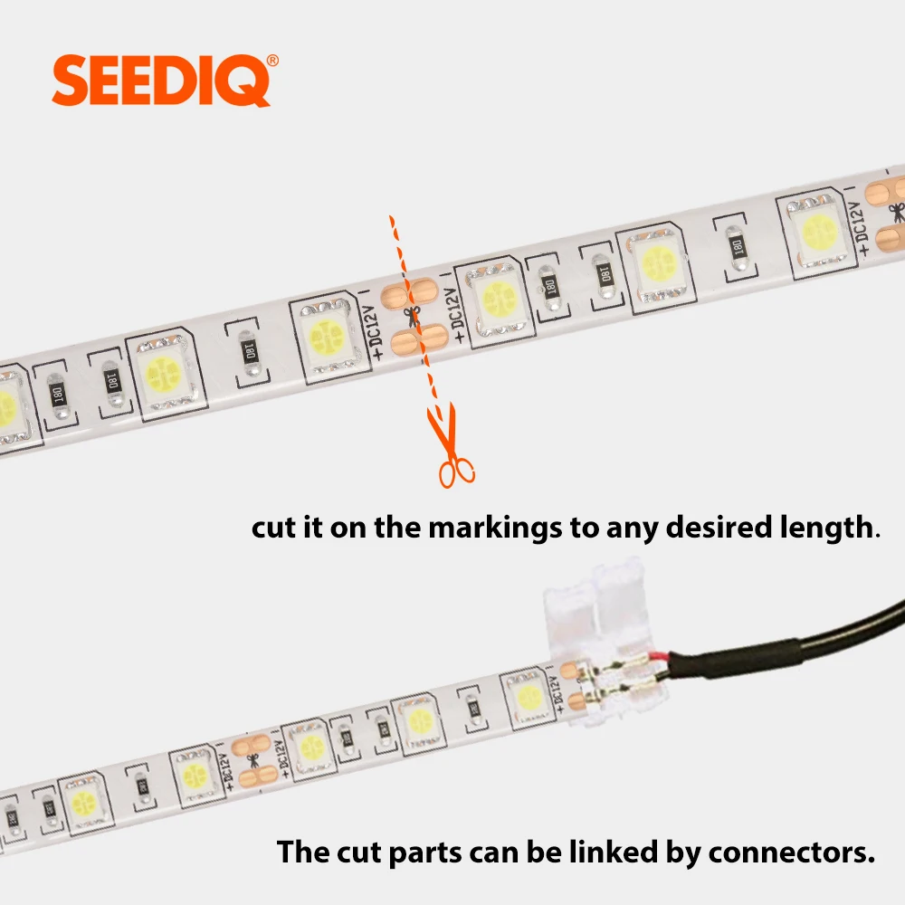 Светодиодная лента 5 м 12v Водонепроницаемый 2835 5050 SMD 60 светодиодов/M гибкие