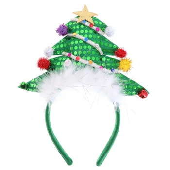 

1pc Luminous Hair Hoop Delicate Useful Party Prop Festival Headband Creative Christmas Decorative Headdress for Home Woman Adult