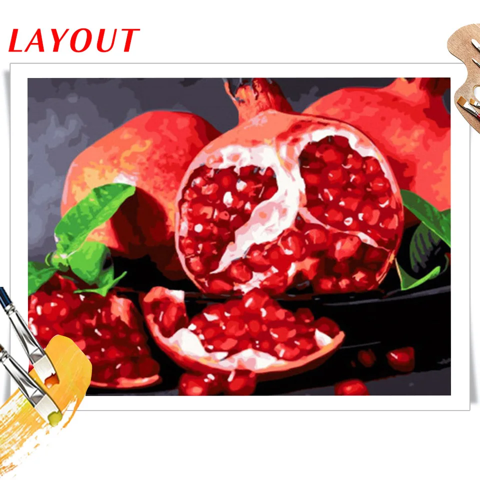 Pomegranate Paint-By-Number Kit