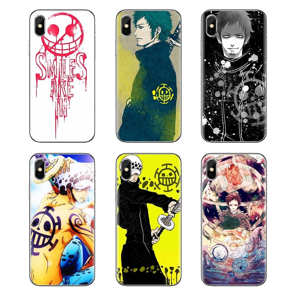 For Xiaomi Mi3 Samsung A10 A30 A40 A50 A60 A70 Galaxy S2 Note 2 Grand Core Prime one piece trafalgar law logo Anime TPU Bag Case |