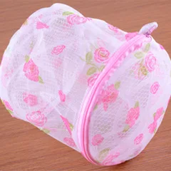 Printed Folding with Stand Bra Protective Laundry Bag Washing Machine for Underwear Laundry Bag Circle Underwear Bag