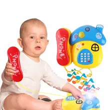 Мультфильм гриб телефон музыкальный светильник электронная вокальная игрушка телефон Детский развивающий телефон игрушка детская обучающая игрушка Подарки