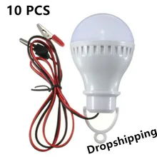 10 шт. E27 2,5 W 5730 чистый белый Солнечный светодиодный лампы солнечный светильник Солнечный светодиодный лампы, домашнее кемпинговое светильник 12V