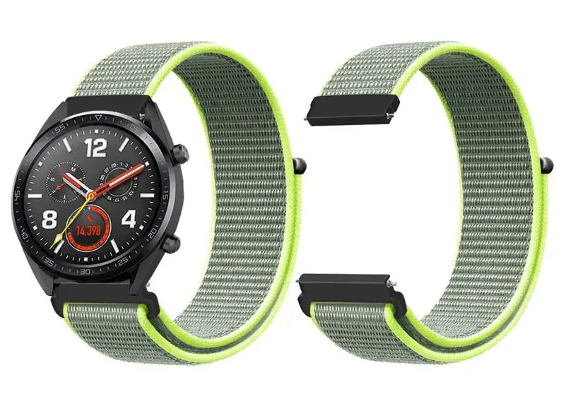 Отличный браслет на лямках для Xiaomi Amazfit Bip Sport Band correa для huawei Watch GT Honor Magic Huami Amazfit Pace Stratos 2