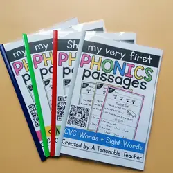 Развивающие игрушки для детей мой первый Phonics passage Wooksheet класс обучения английской Живописи Бумага для упражнений книга