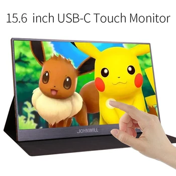 

New 15.6 inch Touch Screen Portable Monitor PC with 2 Type-C USB-C Mini HDMI Port for PS3/PS4 Xbox 360 IPS Touch Gaming Monitor