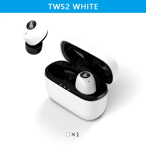 EDIFIER TWS2 Bluetooth V5.0 TWS наушники IPX4 до 12 часов воспроизведения Многофункциональные Беспроводные наушники с управлением - Цвет: TWS2 White