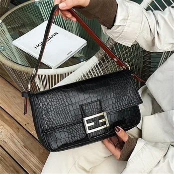 

2020 New Luxury Fashion High Quality Women Purse and Handbags Unique Design Lock Alligator Shoulder Messenger Bags Louis Bags
