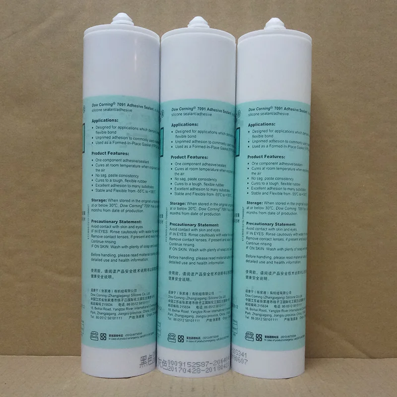 1pcs Dow Corning 7091 Silicone Rubber DC7091 Electronic Sealant Dow Corning Electronic Silicone Glass Glue 310ML