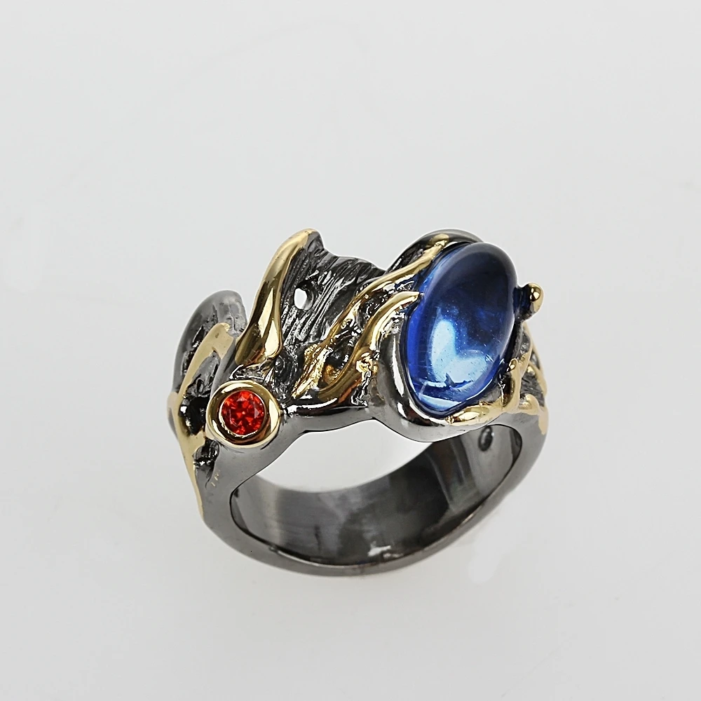 DreamCarnival, новинка 1989, готическое кольцо для женщин, Ретро стиль, конский глаз, форма голубого циркония, камень, ювелирные изделия для девушек, вечерние, должны быть, WA11645