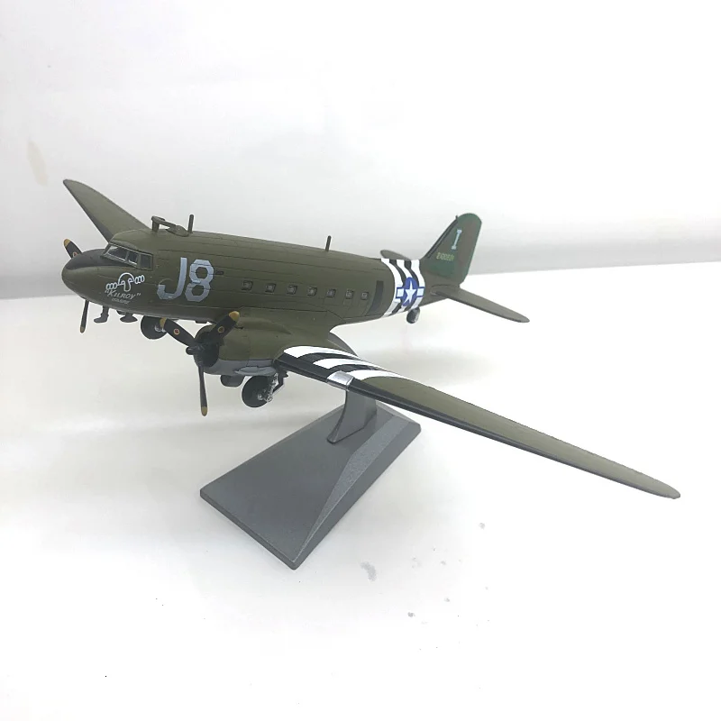 1/100 специальный литой металл Дуглас C-47 Второй мировой войны транспортный истребитель моделирование модель домашний дисплей коллекция игрушек для