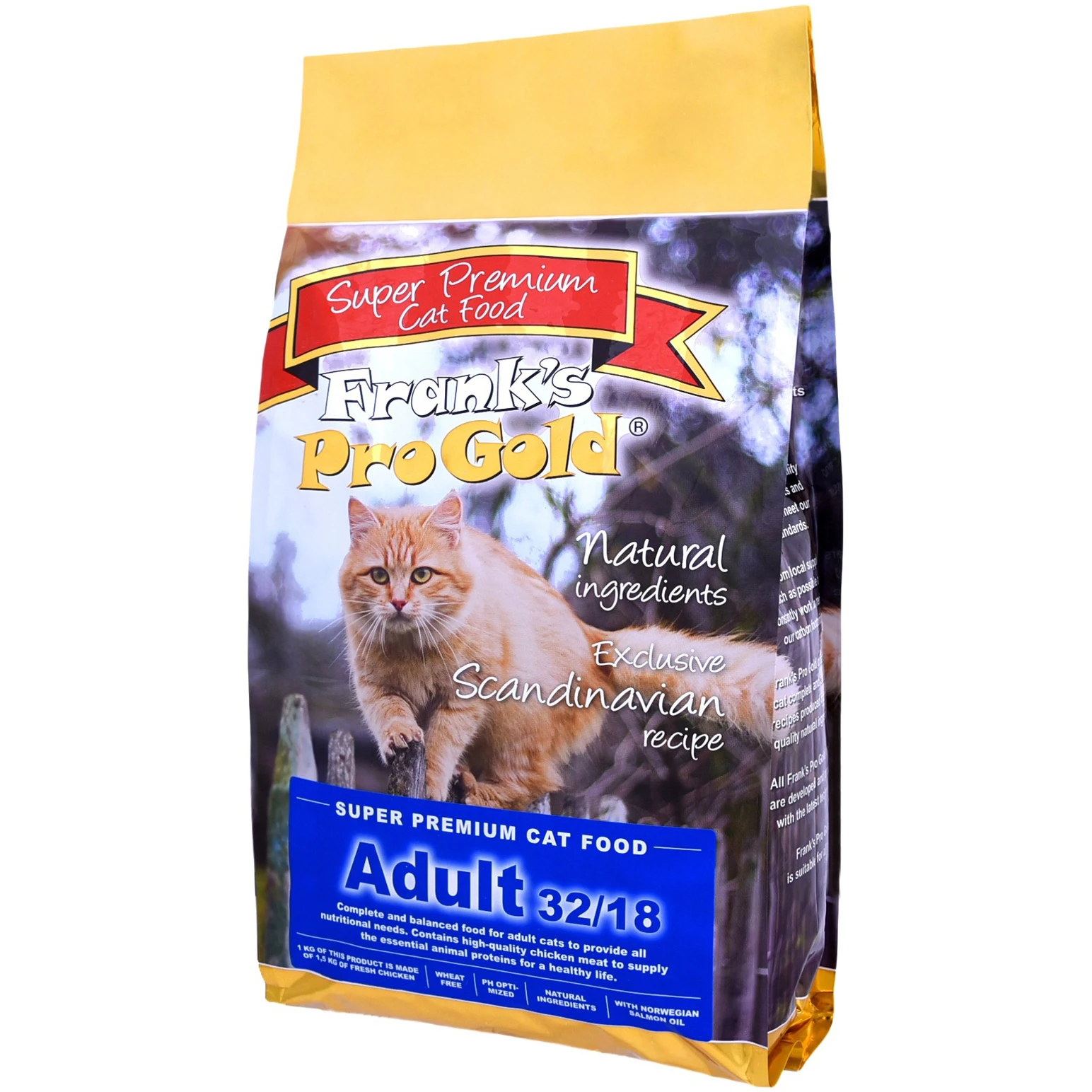 Корм Frank's ProGold Adult 32/18 для кошек с курицей | Дом и сад