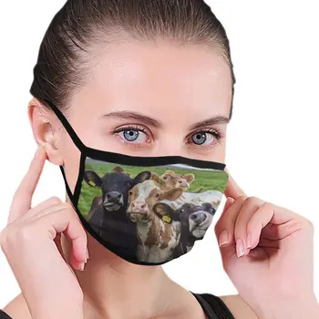 

Dust Face Mask Funny Cows for Dust Mouth Mask Anti-Dust Mask Adjustable Earloop Face Mask