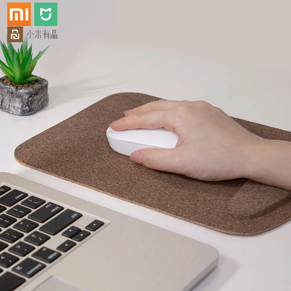 Xiaomi youpin водонепроницаемый кожаный коврик для мыши с дубовым покрытием