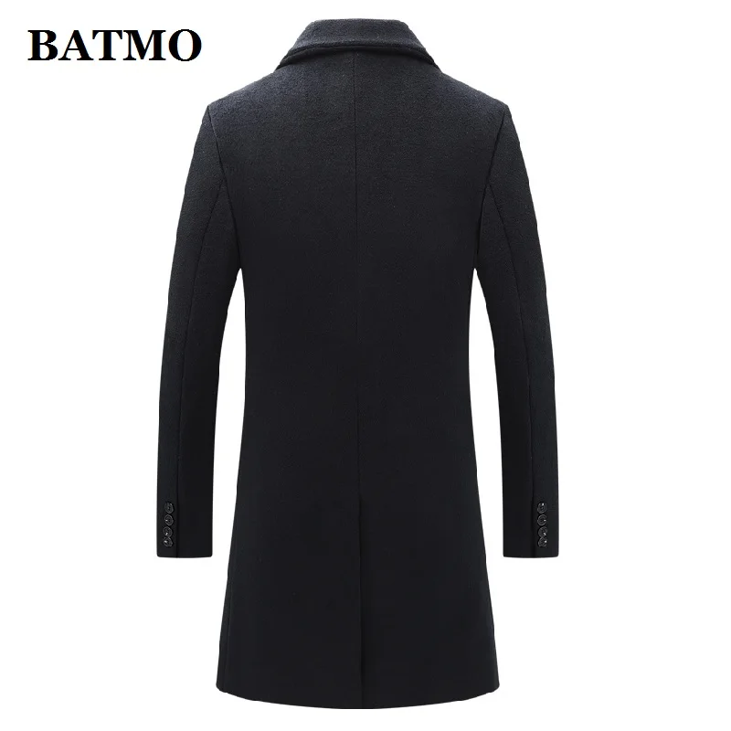 BATMO/Новое поступление, зимний высококачественный шерстяной Тренч для мужчин, мужские шерстяные повседневные куртки, большие размеры 1721