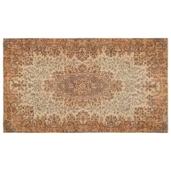 

Handmade Beige Vintage English English Area Rug 164x290 Cm-5'5''X9'6''