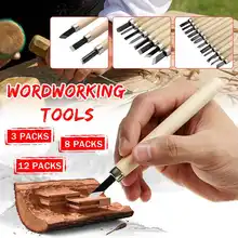 Doersupp резьба по дереву Ножи фрезерный автоматический ручной гравер по дереву долото скульптурные ножи Деревообрабатывающие инструменты Ножи 3/8/12 шт