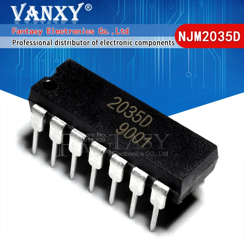 

5 шт. NJM2035D DIP14 NJM2035 DIP-14 2035D JRC2035D