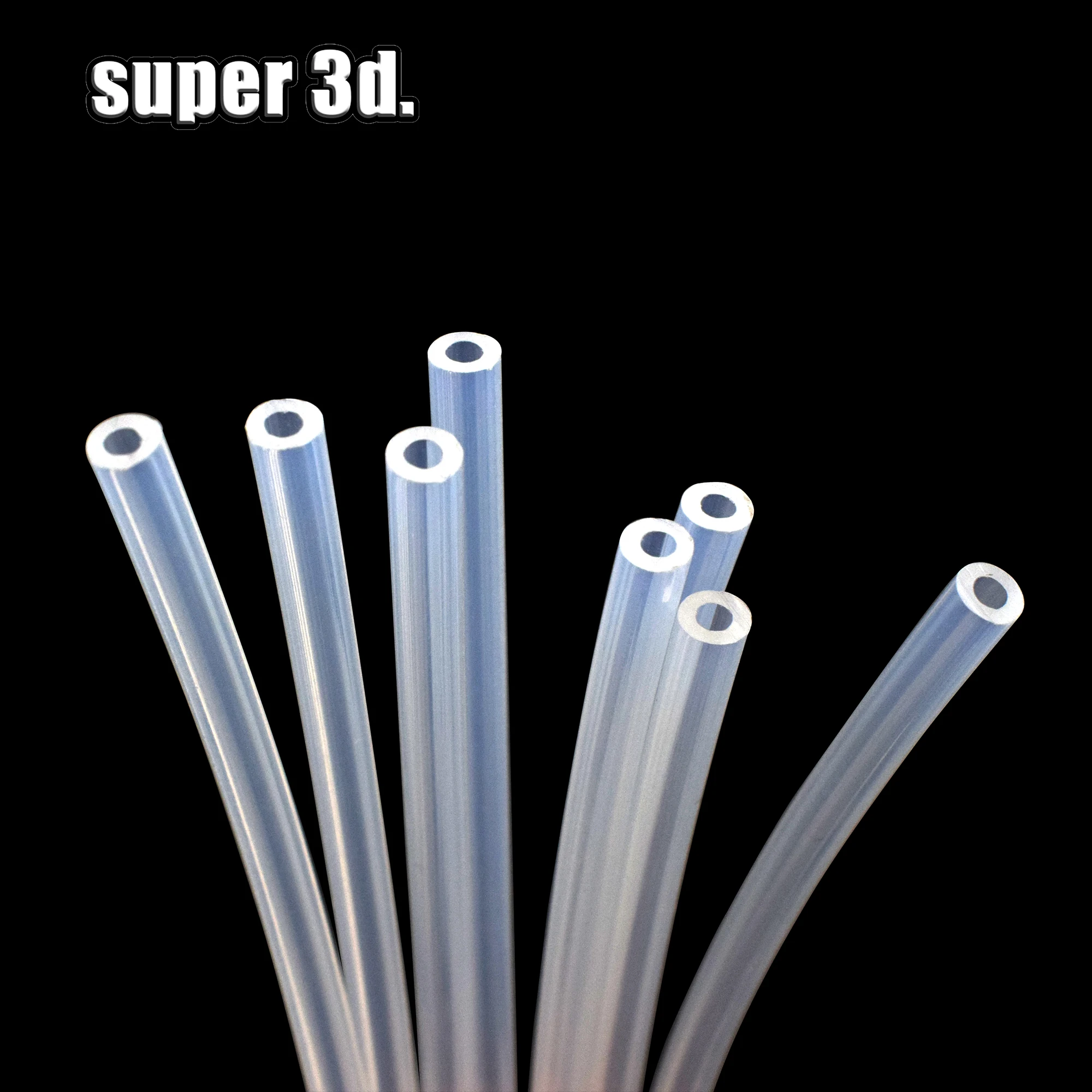 A tubulação clara pfa do tubo de 10m ptfe id 2mm od 4mm para v5/v6 1.75mm bowden extrusora j-cabeça hotend garganta 3d printe parte