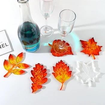 

Leaves Coaster Silicone Resin Mold Tropical Maple Leaf Resin Mold Art Crafts