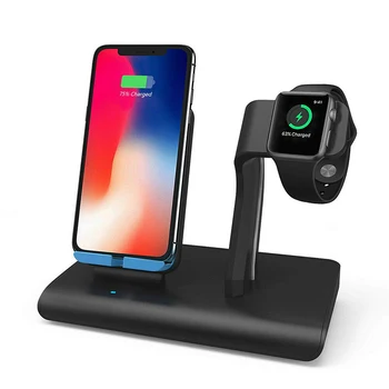 

2-in-1 Qi Wireless Charger Xiaomi MIX 2s, MIX 3 9cc 9 Pro Fast Charging Dock Stand For Apple Watch Wireless Charger Accessories