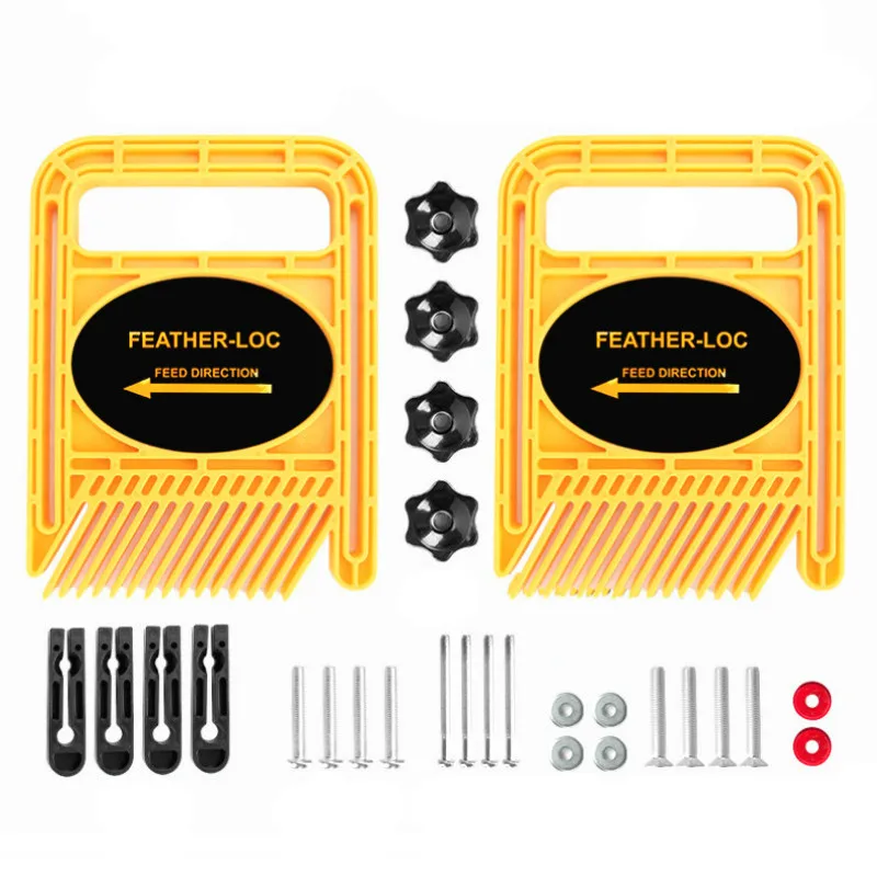 Lengthen Feather Loc board set Double Featherboards Miter Gauge Slot woodworking engraving tools for Circular Saw Cuts