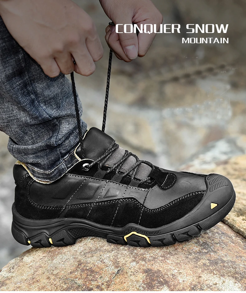 Men's Hiking Shoes Cushioning Mountain Climbing Anti-Slip Outdoor Comfortable Trekking Sneakers Plus size 45