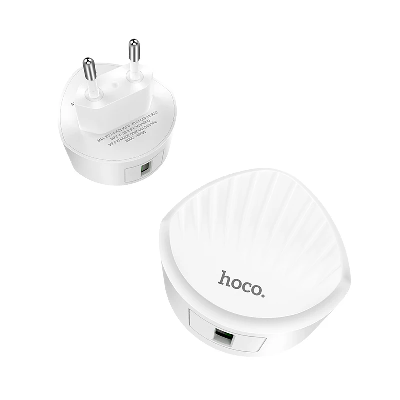 HOCO C68 20 шт./лот 18 Вт USB зарядное устройство для iPhone 11 Xs Max США ЕС вилка настенное зарядное устройство адаптер для samsung Xiaomi huawei