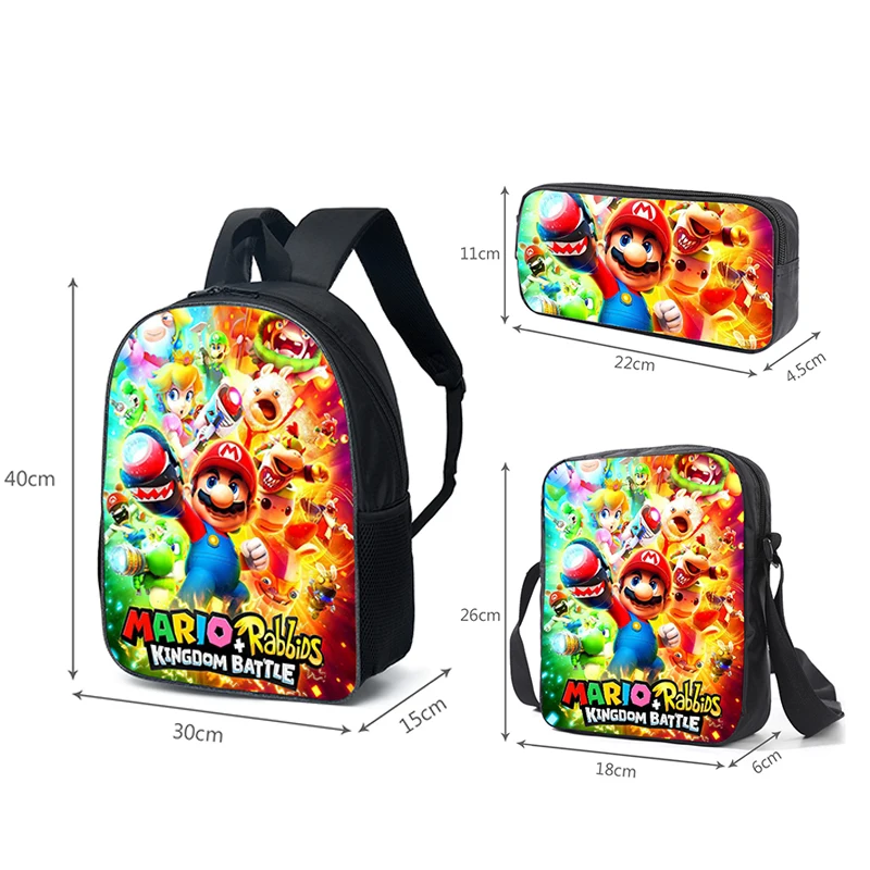 good american jeans Super Mario Bro Sonic Children School Bag Orthopedic Backpack Boy Girl Cartoon 3PCS Set Bags Pencil Case Messenger Bag 24 Models madewell jeans