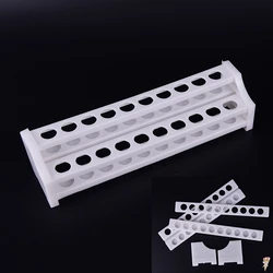 Soporte de pipeta para tubo de ensayo, expositor de plástico para tubo de centrífuga, caja de soporte para tubo de centrífuga, suministros de laboratorio, 20 agujeros, 1 ud.