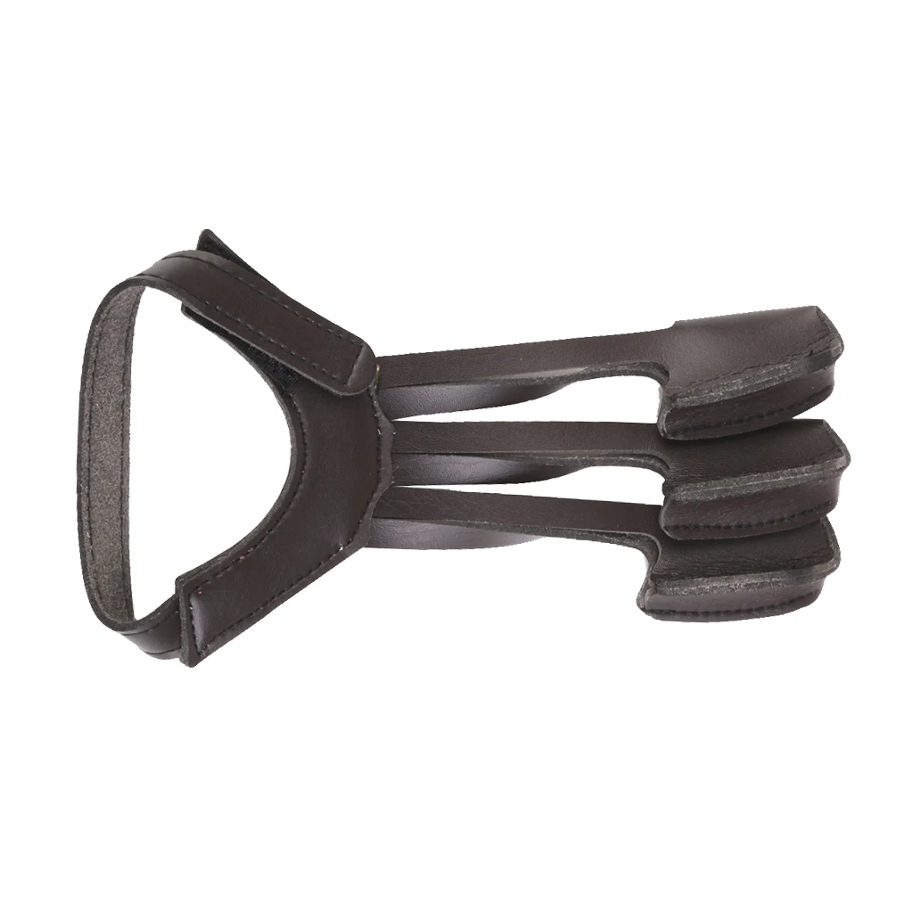 Hunting Archery Cow Leather Archery Hunting Three Finger Protector