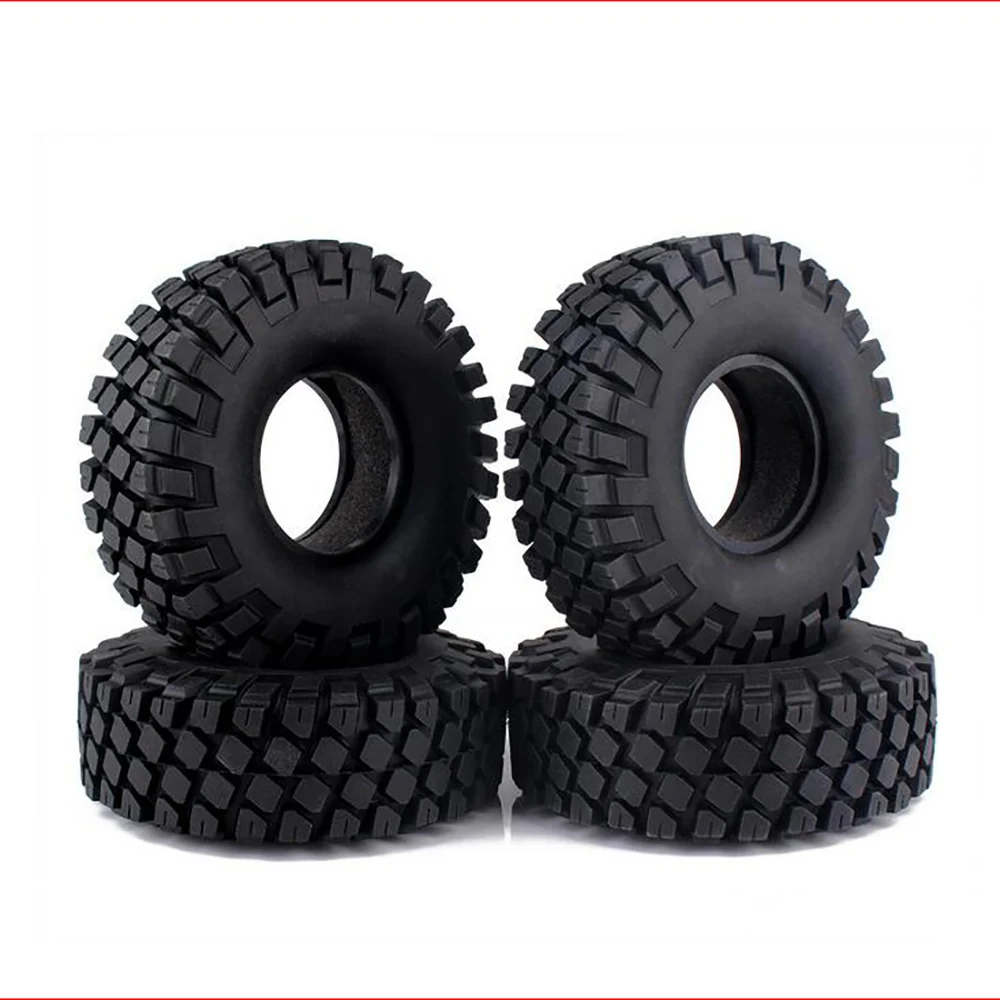 114 мм 1 9 дюйма резиновые шины/колесные шины для дюймов 1:10 RC Rock Crawler Wheels SCX10 D90 Black|rock