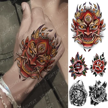 

Waterproof Temporary Tattoo Sticker Flame Prajna Eye Fake Tatto Flash Tatoo Hand Arm Old School Tato body art for Women Men