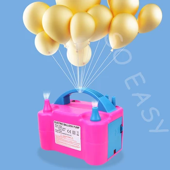 

High Voltage Double Hole EU Plug Air Compressor Electric Balloon Inflator Pump Balloon Pump 1PC Air Blower