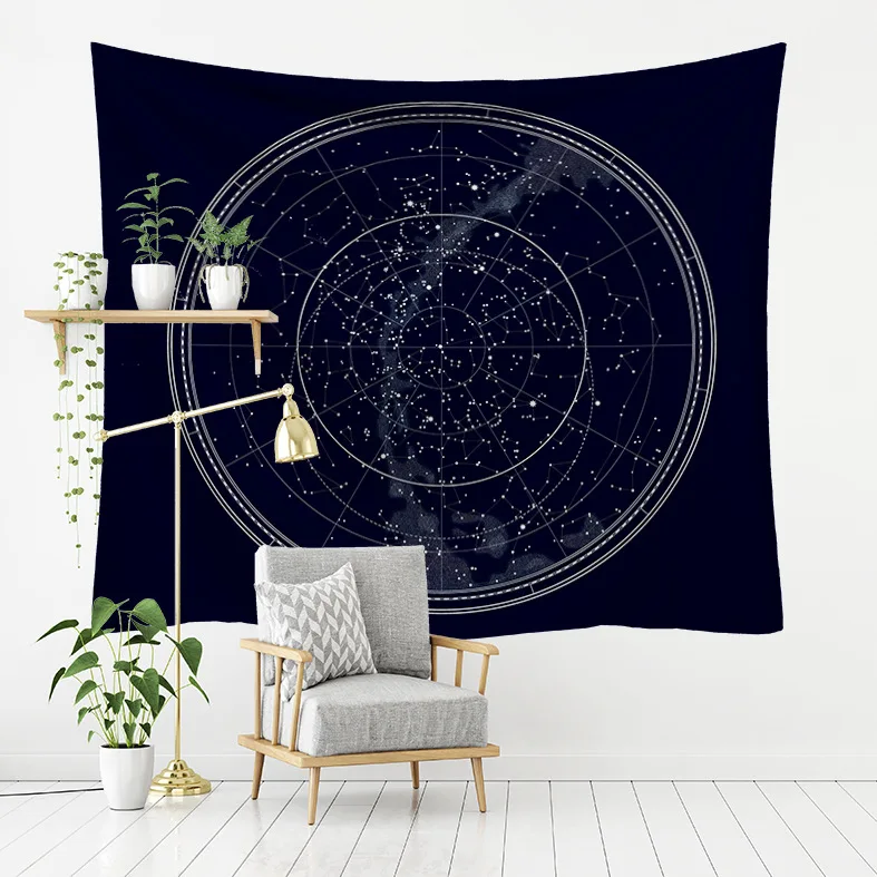 Небесное созвездие, астрология настенный гобелен звездное небо Университет Бохо фон ткань домашний декор