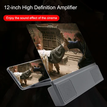 

HD Projection Mobile Phone 12 Inch Screen Magnifier with Speaker for Home Office ND998