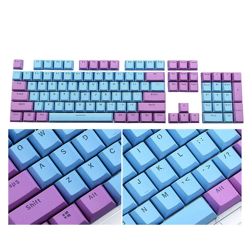 Колпачки для клавиш PBT полупрозрачные двойные колпачки с подсветкой cherry /Kailh /Gateron