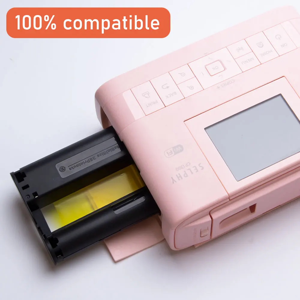 Skup 6 Cal pojemnik z tuszem CP1300 dla Canon Selphy drukarki CP1200 CP910 CP900 3 atrament Cartrdige + 108 arkusz papier fotograficzny KP 108IN KP 36IN