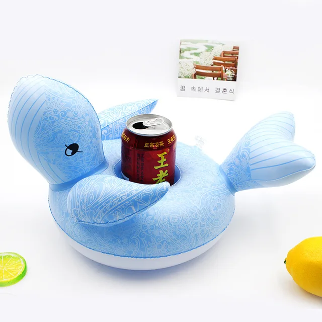 30 pcs Not repeating mini swimming ring Inflatable Red Flamingo Floating Drink Cup Holder Swimming Pool Bathing Beach Party Toy 4