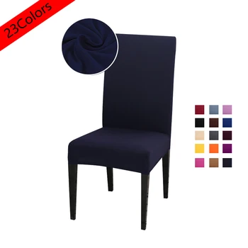 

Solid Color Chair Cover Spandex Stretch Elastic Slipcovers Chair Covers For Dining Room Kitchen Wedding Banquet Hotel 4pcs