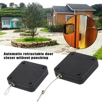 

Punch-Free Automatic Sensor Door Closer Automatic Retractable Door Closer Sliding Door Retractable Anti-Theft Reel Box