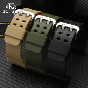 

KAIDINI small clay King Watch Band For GG-1000/GWG-100/GSG-100 Silicone watch strap waterproof series Natural Silicone bracelet